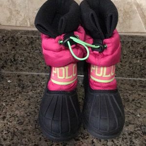Polo toddler girl snow boots size 6